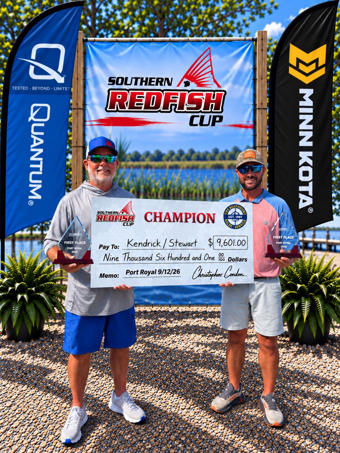 2026 Port Royal, SC Southern Redfish Cup Tournament winners, they took 1st place.